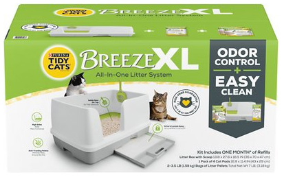 purina tidy cats breeze xl cat litter disposal system