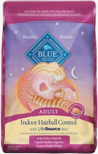 Blue Buffalo Indoor Hairball Control & Weight Control Natural Adult Dry Cat Food, Chicken & Brown Rice