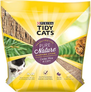 Purina Tidy Cats Pure Nature Cedar, Pine & Corn Clumping